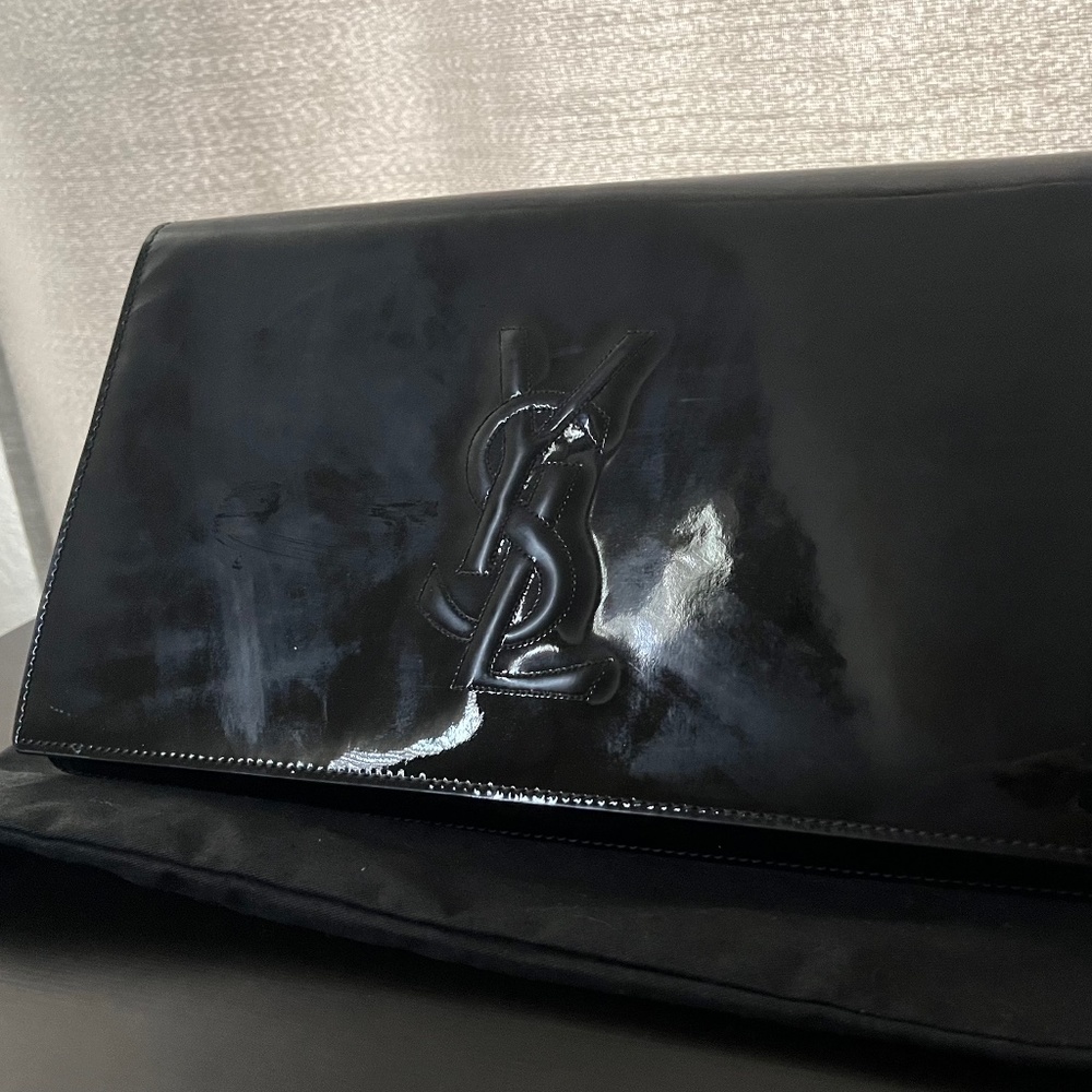 Saint Laurent Patent Leather Clutch